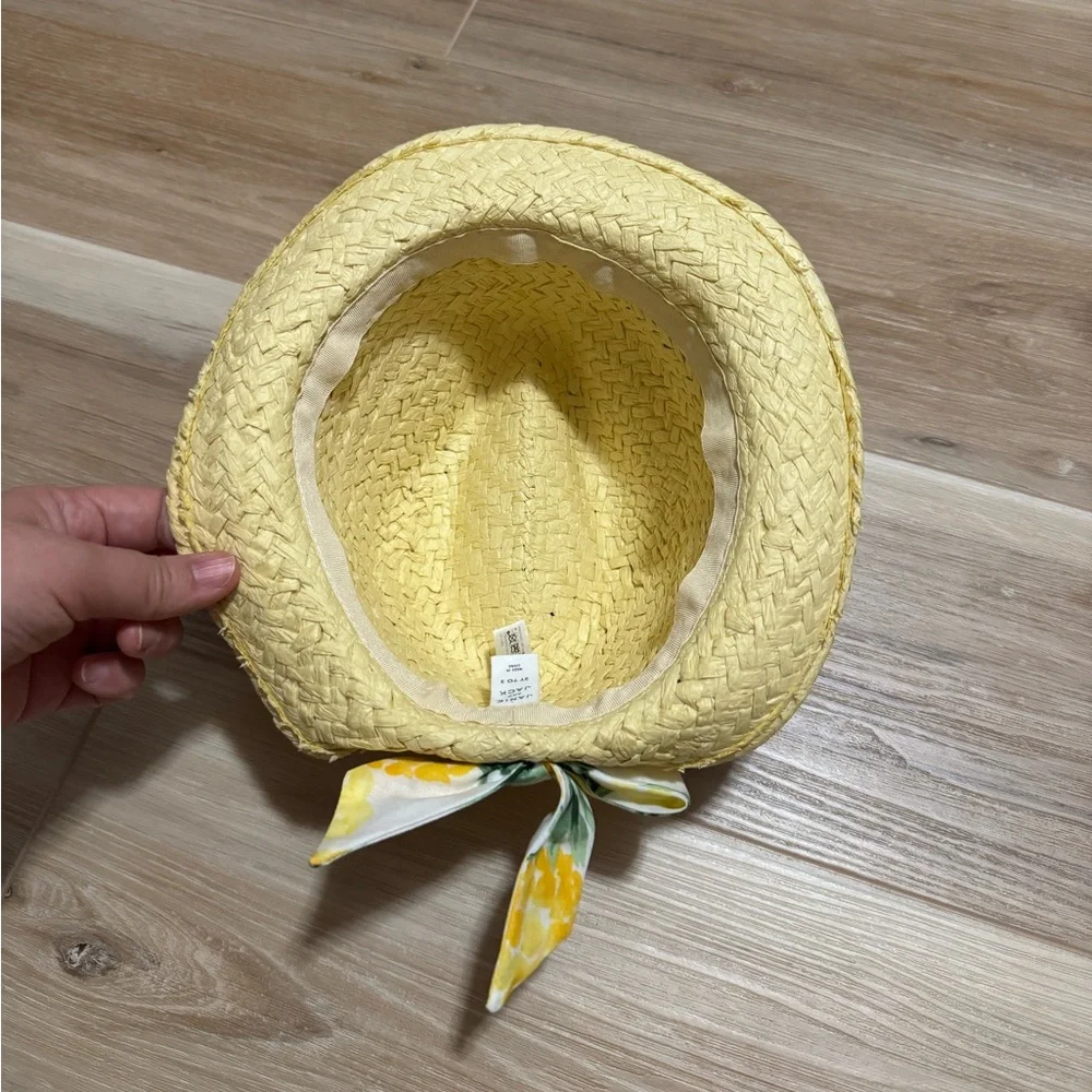 Janie and Jack pineapple straw hat
